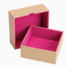 Fancy Unique Small Kraft Brown Paper Boxes With Logo Printing