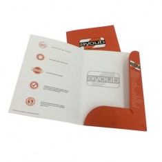 Custom Printing A4 Paper File Folder With Pockets