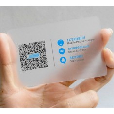 Free Design Luxury Best PVC Transparent Membership Card Transparent Plastic Business Name Card