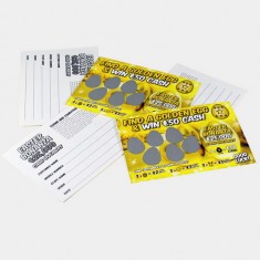 Custom Printing Paper Material Scratch Off Card With Free Sample