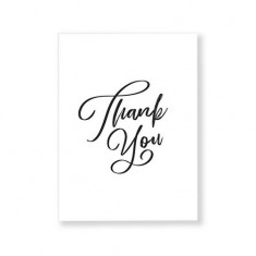 Custom New Products Thank You Cards Pack With Your Own Logo Greeting Card Paper Craft