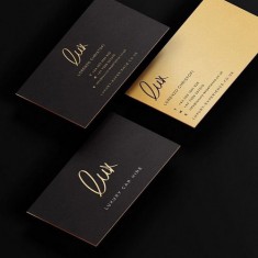 Luxury Hot Stamping Visiting Card With Your Own Gold Foil Logo Printing Business Card