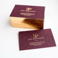 Custom Luxury Gold Foil Edge Color Printing Business Card