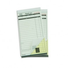 Two Part Carbonless Printing Restaurant Guest Check Book