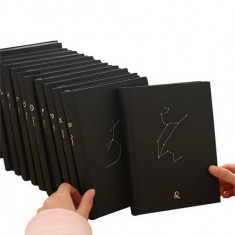 Creative Note Books Hardcover Astrology Notepad Black Cover Constellation Notebook Planner Daily Gift Journal