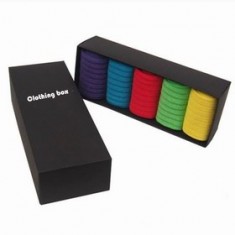New Design Rectangle Gift Box Colorful Printing Folding Sock Gift Box