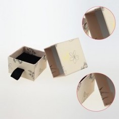 Plain Drawer Gift Box White Drawer Box With Pull Rope Custom White Gift Box