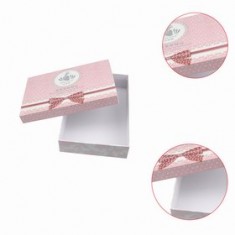 Fancy Pink Gift Box Custom Silver Stamping Paper Box For Perfume Gift Box