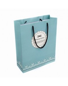 Fancy Handmade Paper Bag Window Recycled Handle Paper Bag Luxury Paper Bag For Flower